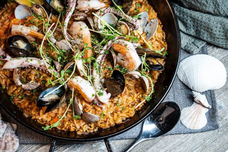 Seafood Rice Skillet (for 2)