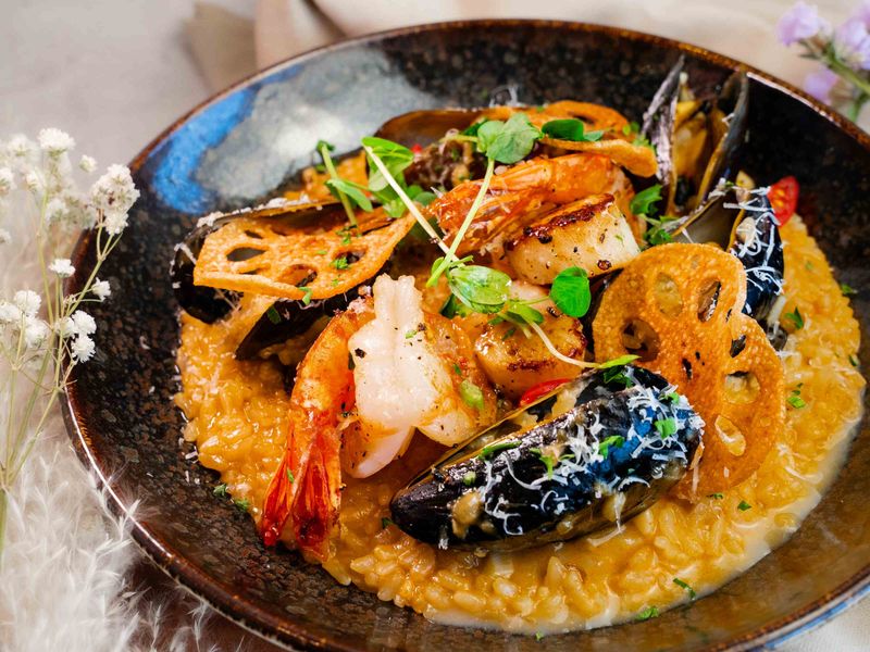 Southeast Asian Seafood Risotto